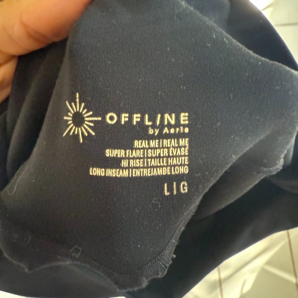 OFFLINE By Aerie Real Me High Waisted Crossover Flare Legging